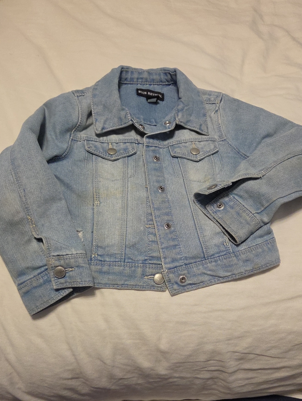 Blue Revival Light Wash Kids Denim Jacket